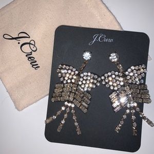 SOLD OUT J. Crew Butterfly Rhinestone Earrings